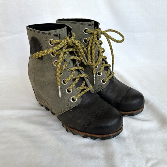 Sorel 1964 Premium Waterproof Wedge Ankle Boots - Picture 3 of 13